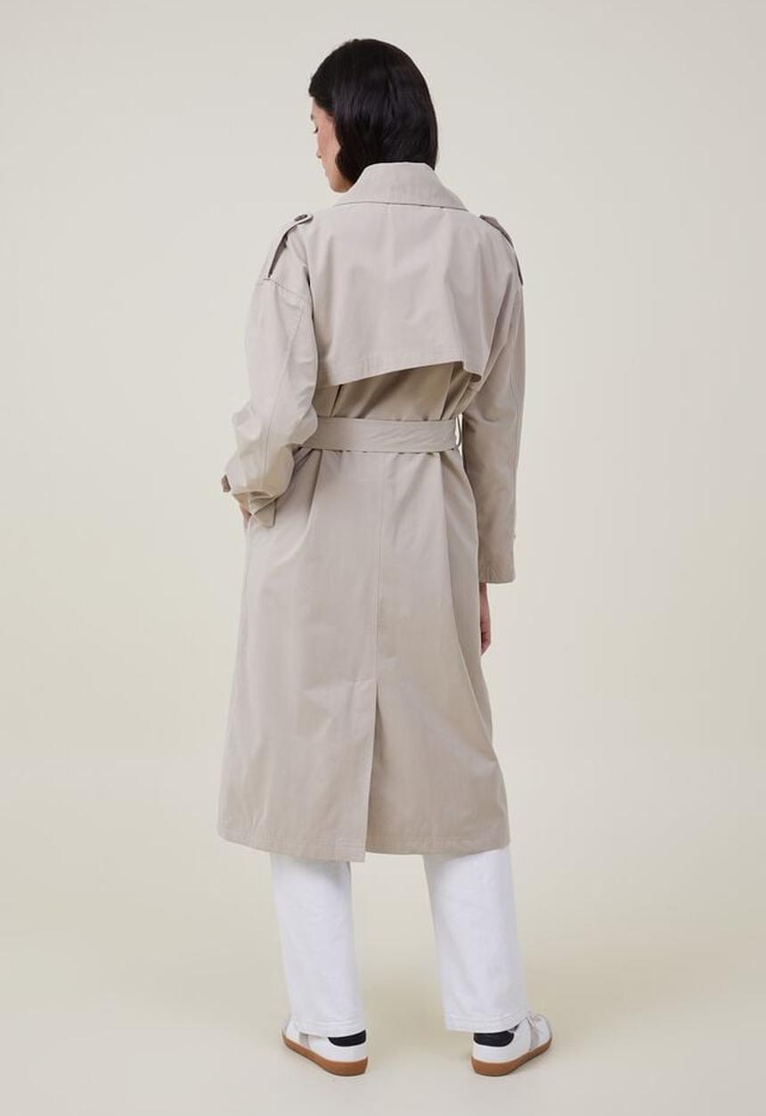 Cotton On - Drop shoulder Trench coat - mid taupe