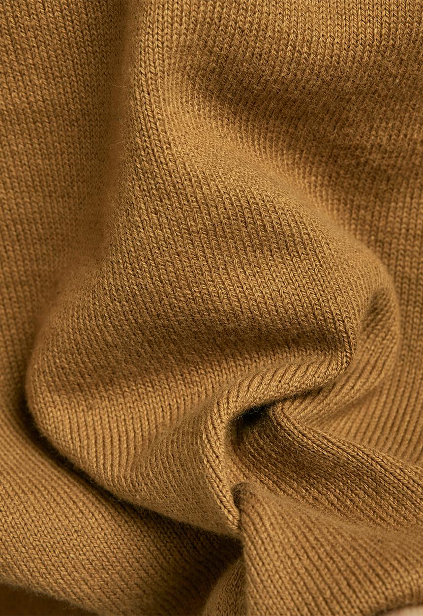 G-STAR - Premium core mock knit - oxide ocre