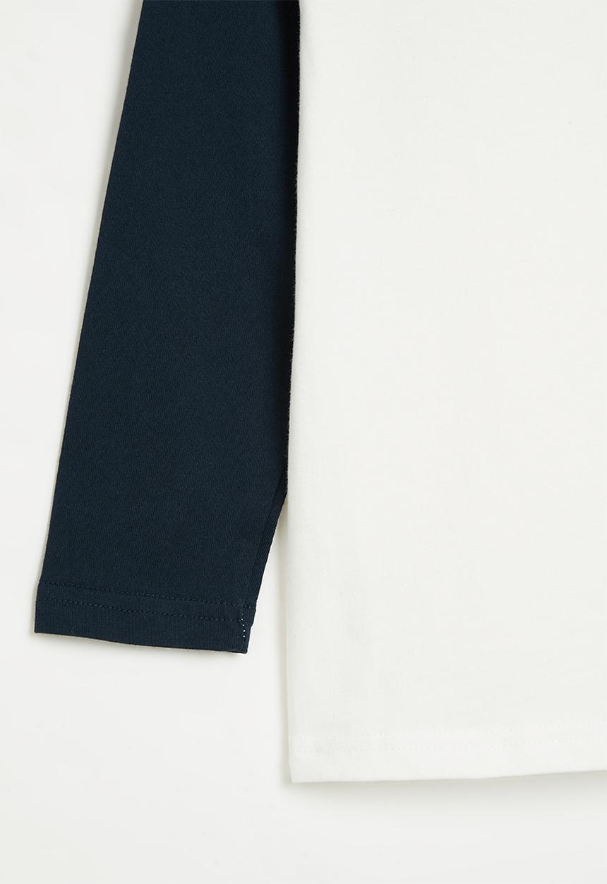 Pop Candy - Boys tee - white & navy
