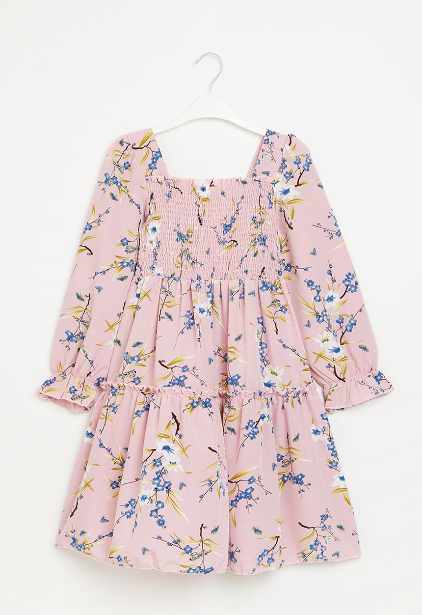 Pop Candy - Girls printed midi dress - pink