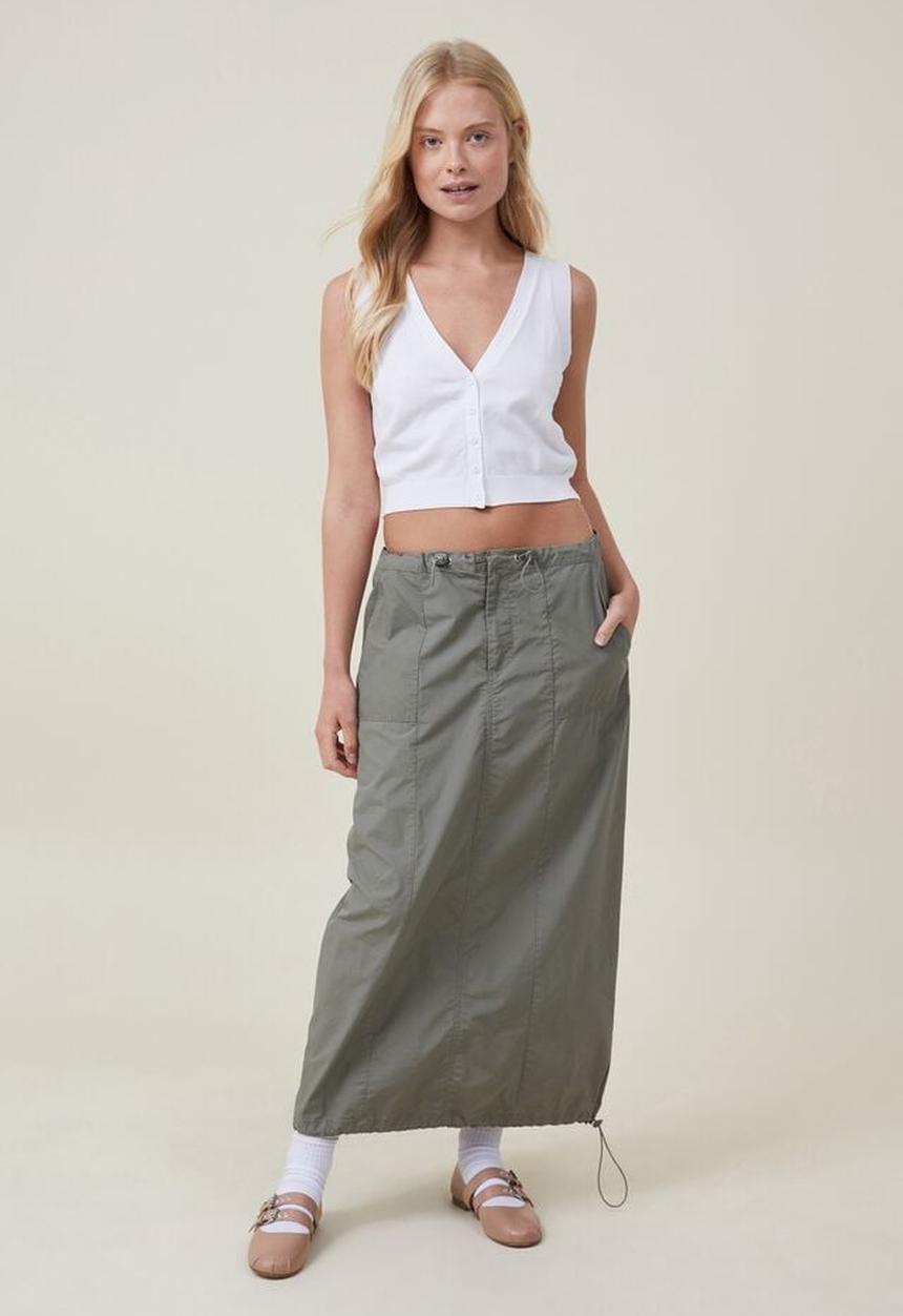 Cotton On - Fine gauge knit button vest - white