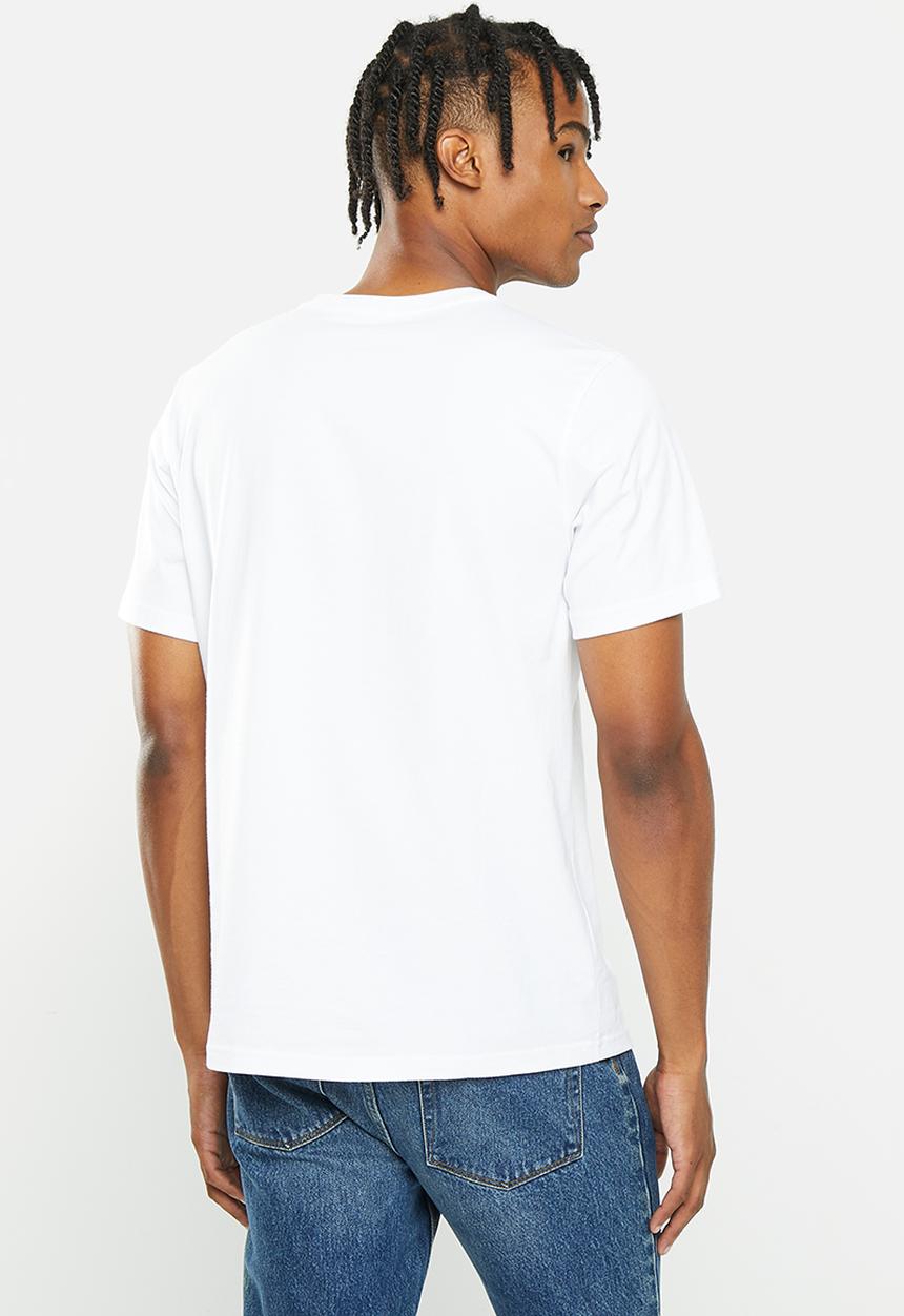 Converse - Standard fit center front large logo star short sleeve tee - white