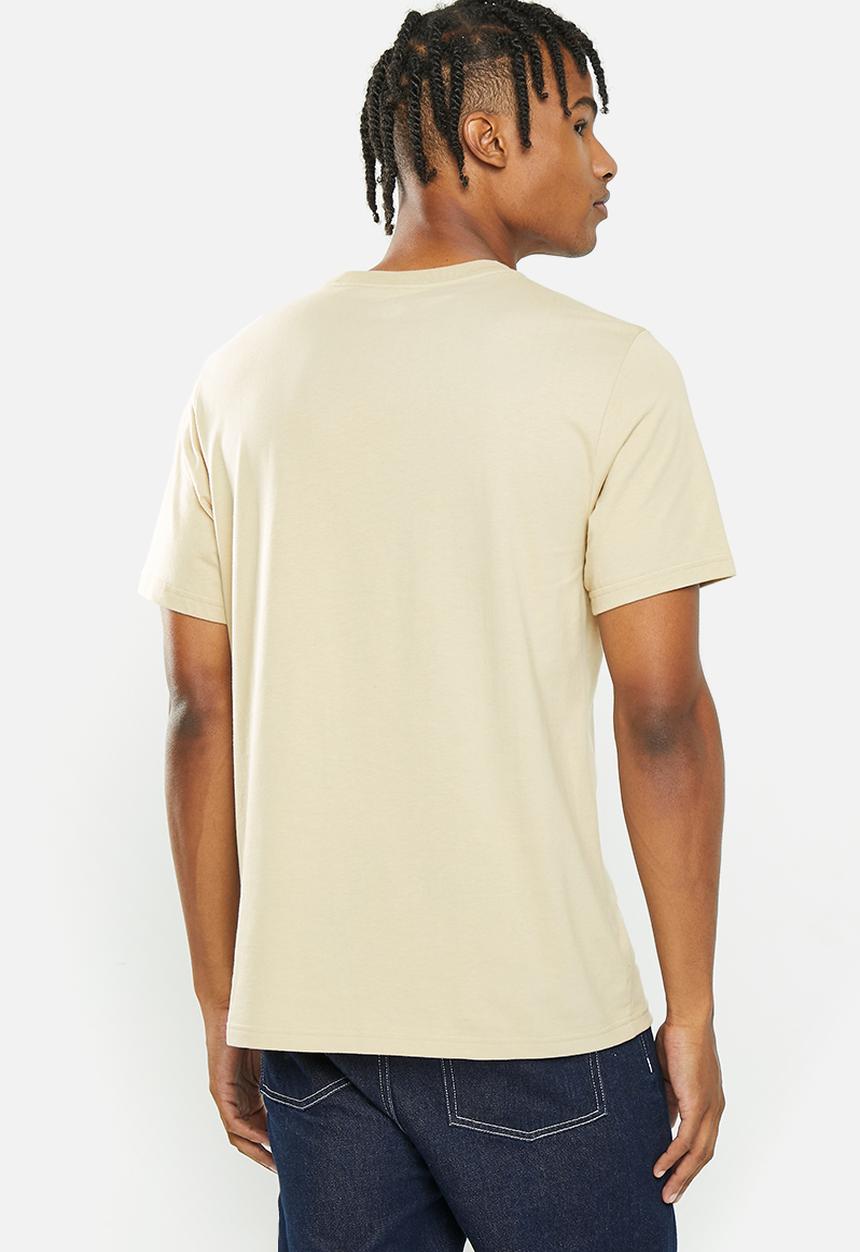 Converse - Standard fit center front large logo star short sleeve tee - stone