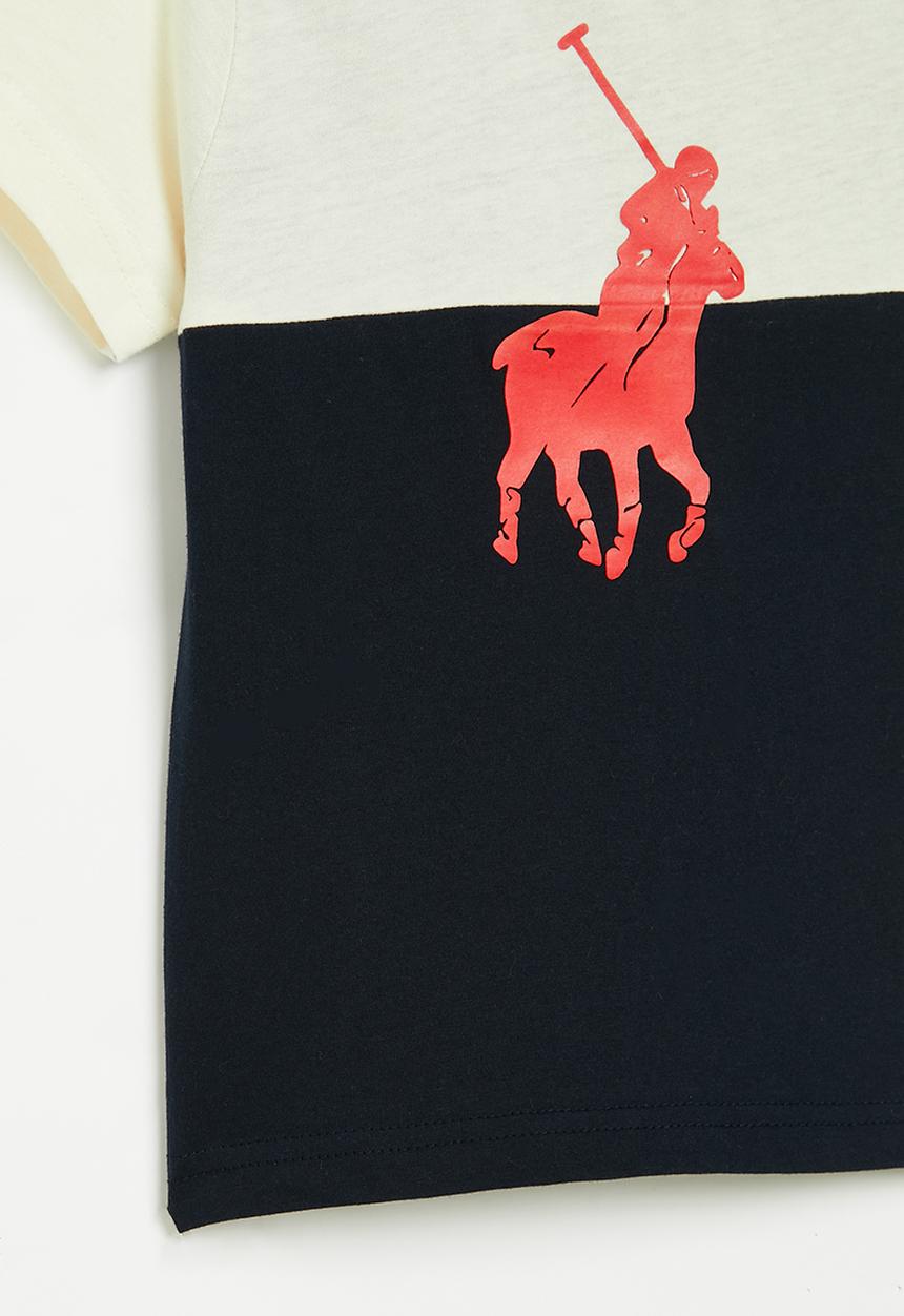 POLO - Boys cameron printed short sleeve tee - navy
