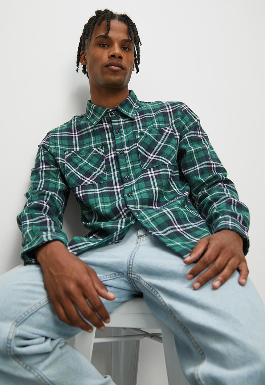STYLE REPUBLIC - Seoul flannel check long sleeve shirt - multi 2