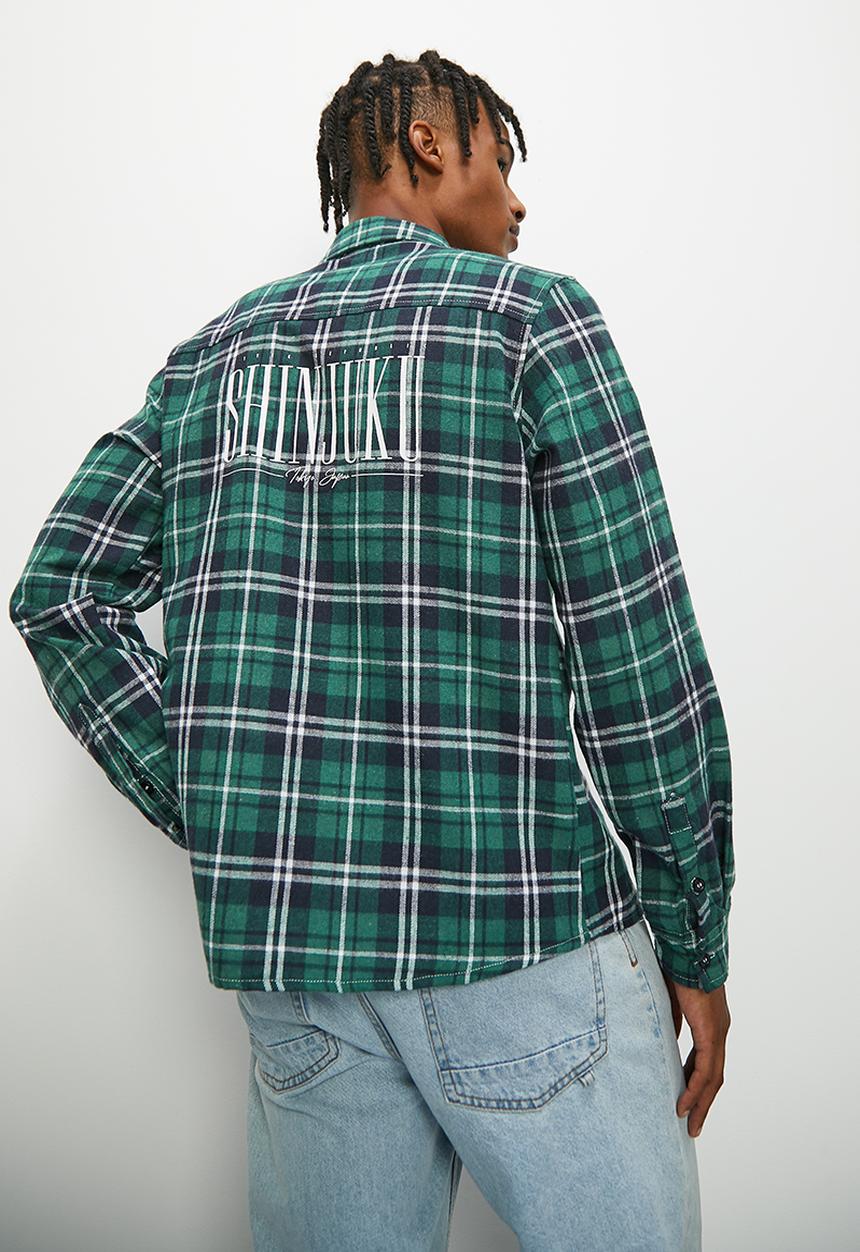 STYLE REPUBLIC - Seoul flannel check long sleeve shirt - multi 2