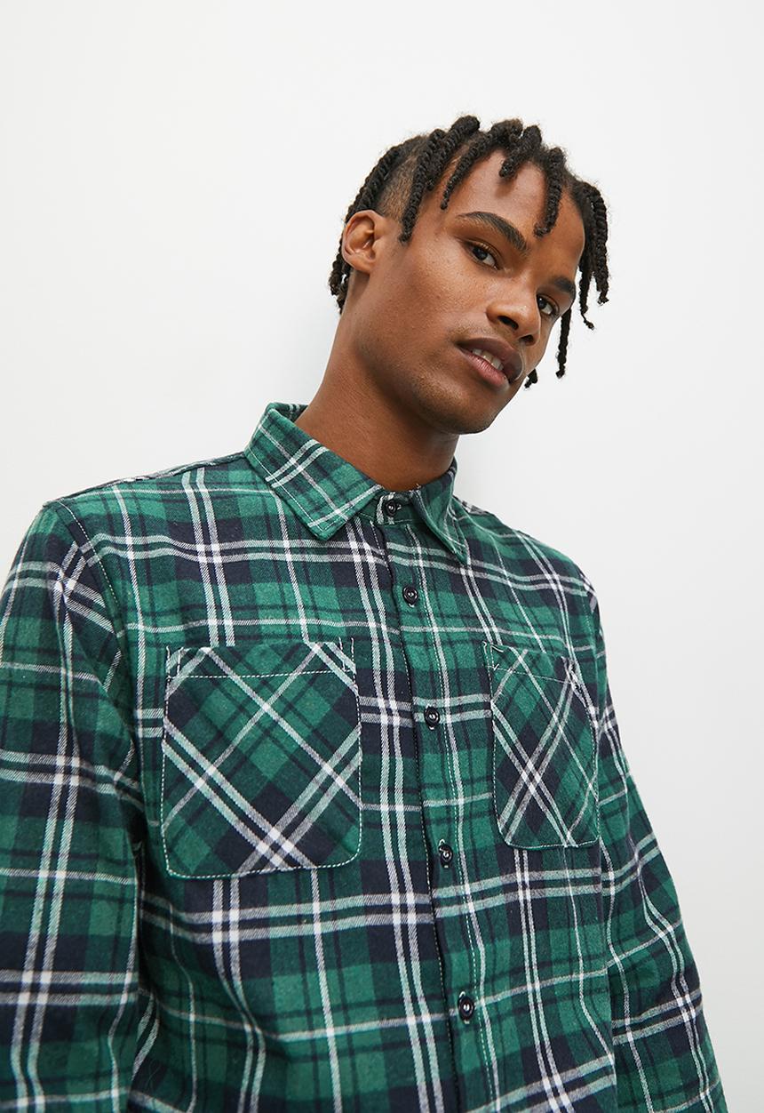 STYLE REPUBLIC - Seoul flannel check long sleeve shirt - multi 2