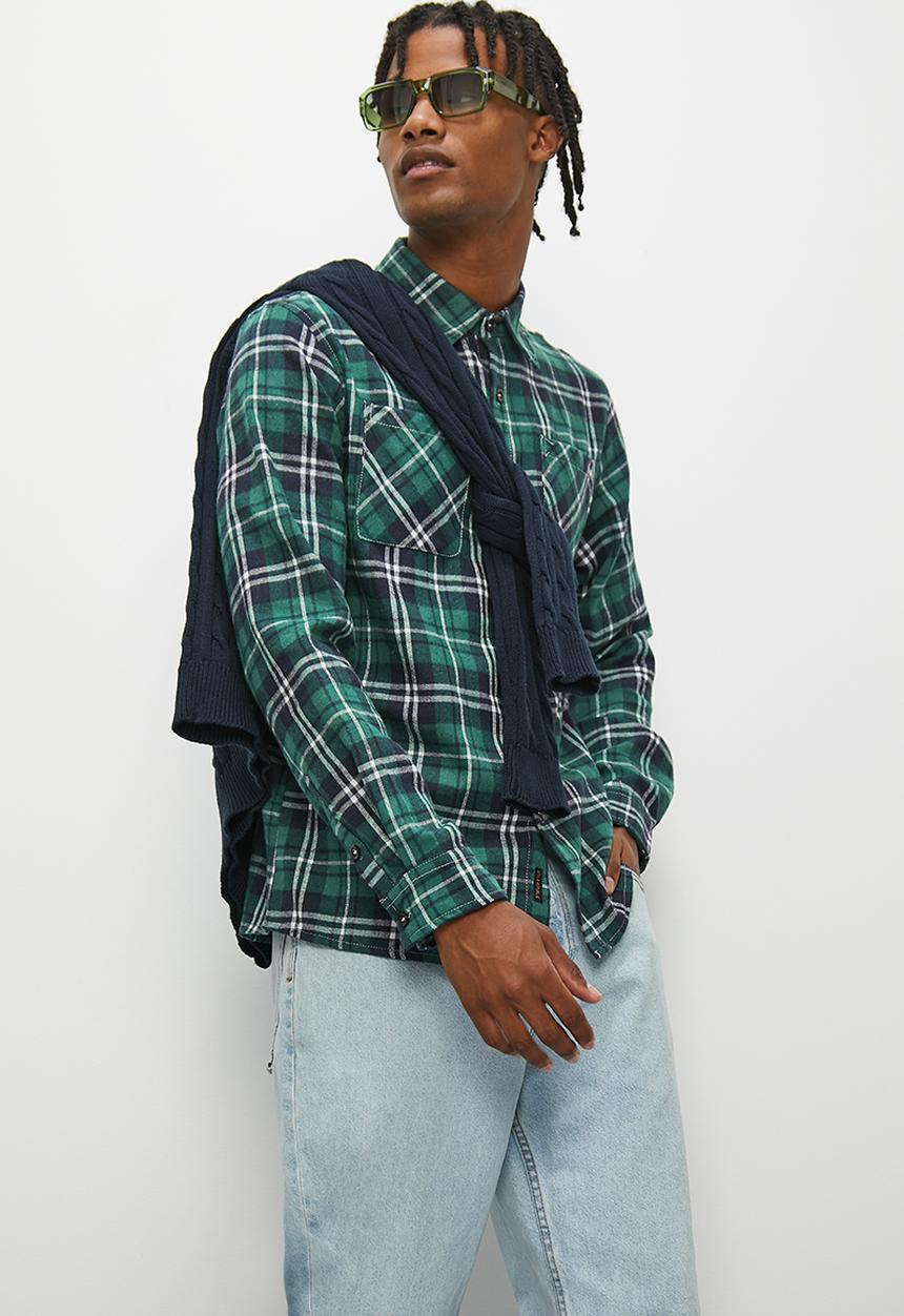 STYLE REPUBLIC - Seoul flannel check long sleeve shirt - multi 2