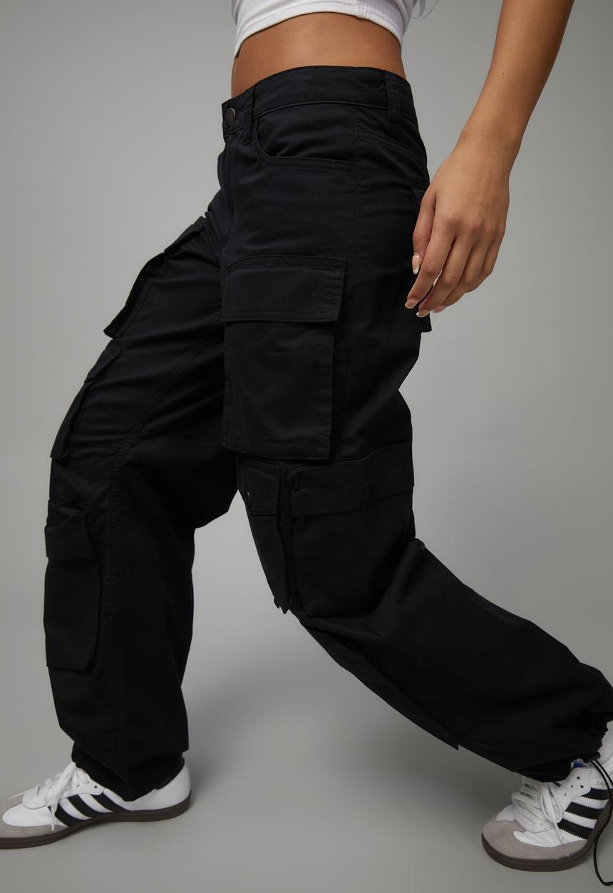 Factorie - Hype front pocket woven cargo - black