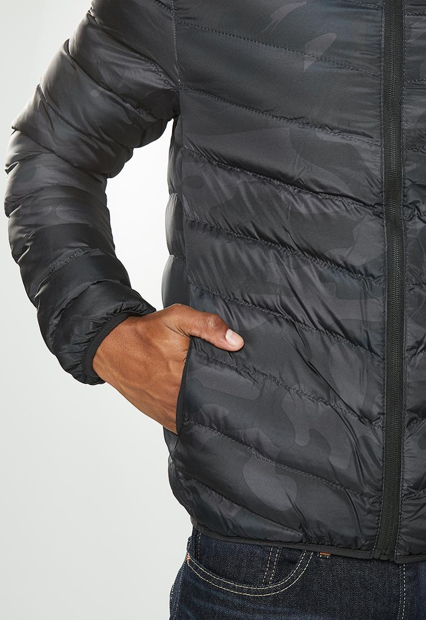 Brave Soul - Grant jacket - black camo print