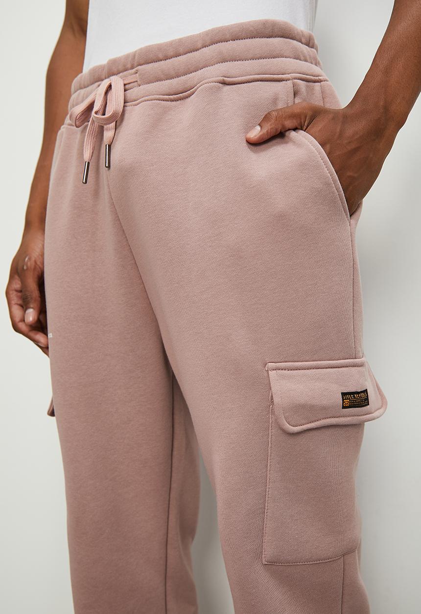 STYLE REPUBLIC - Slim fit fashion utility sweat pant - dusty pink 
