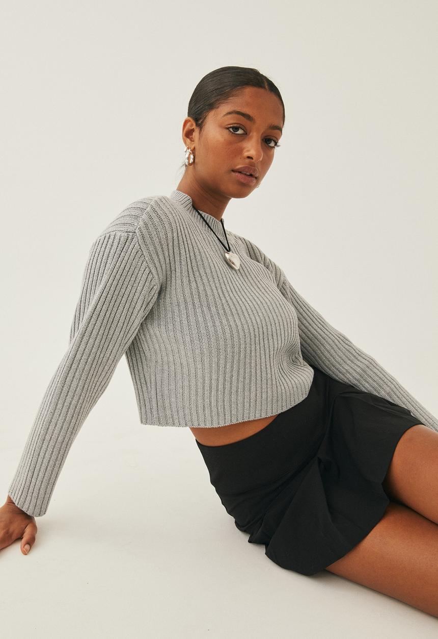 Supré  - Candy crew neck sweater - grey marle