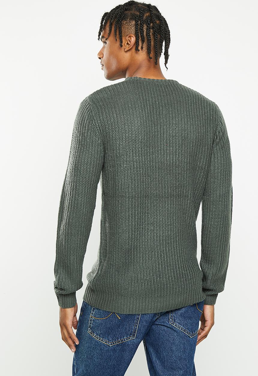 Brave Soul - Binaryz knitwear - sage green
