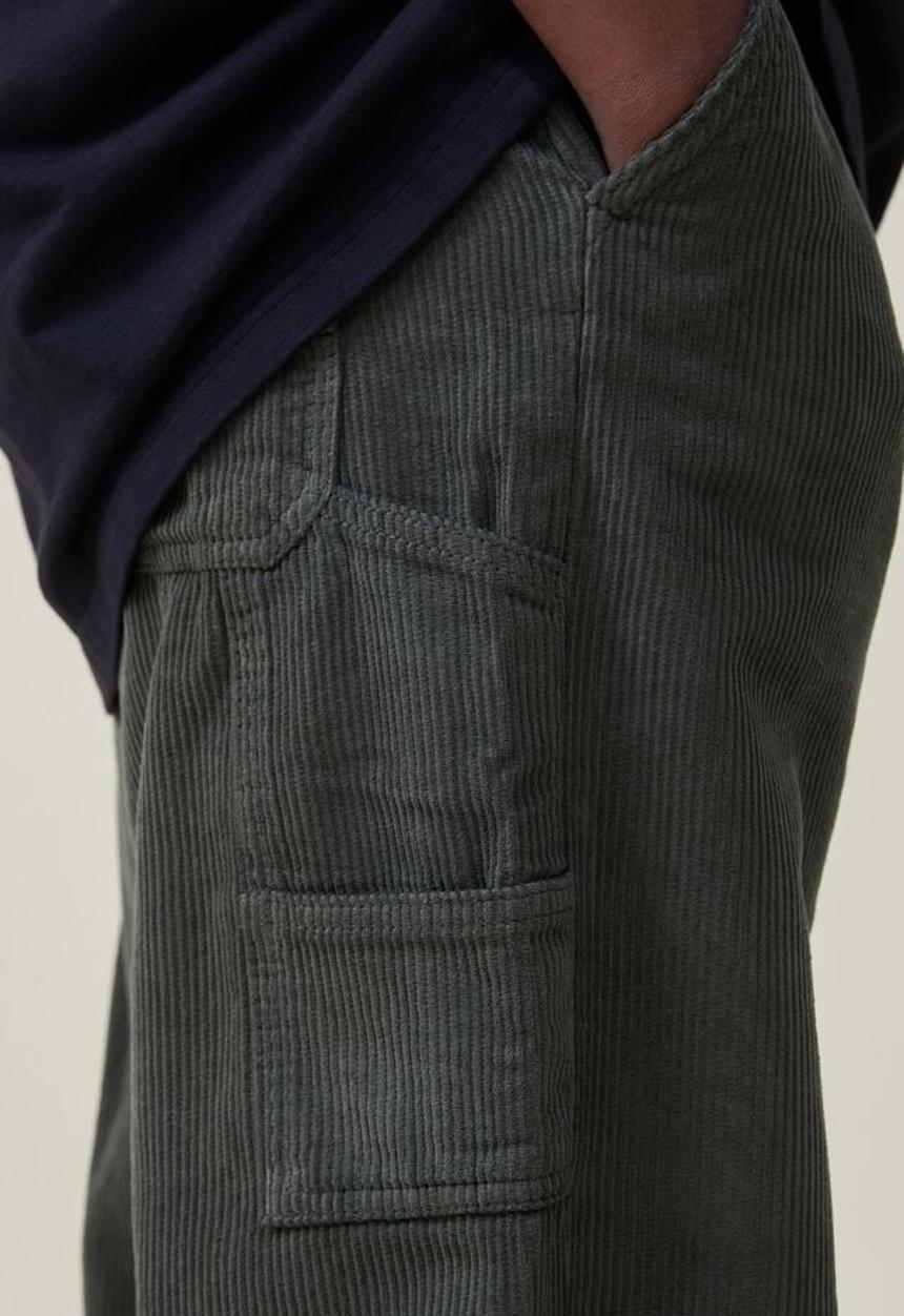 Cotton On - Loose fit pant - carpenter dark green cord