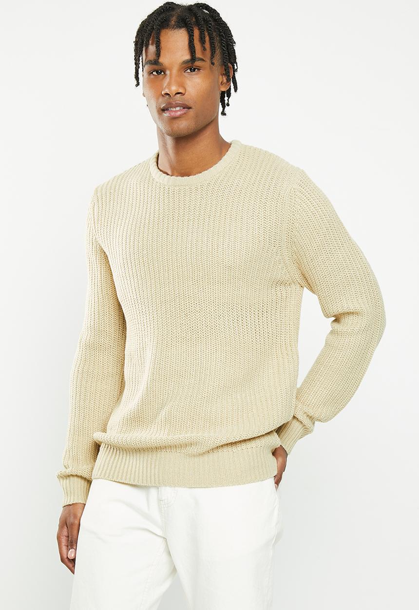 Brave Soul - Binaryz knitwear - muesli/sage green
