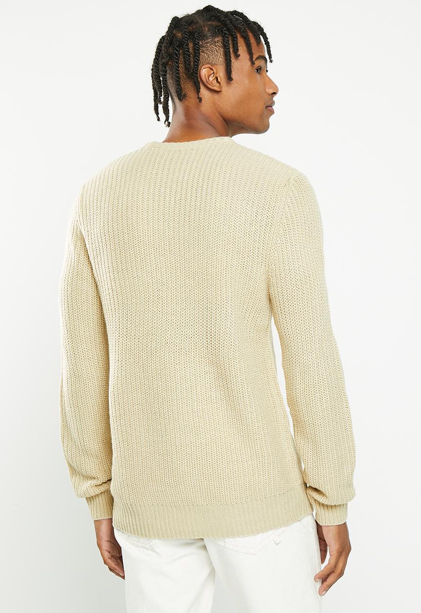 Brave Soul - Binaryz knitwear - muesli/sage green
