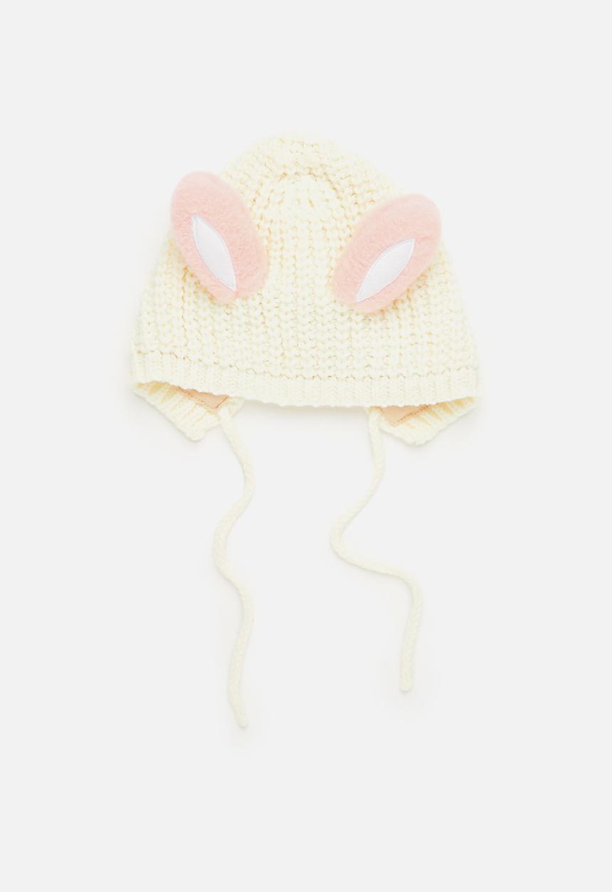 Pop Candy - Baby knit beanie - cream