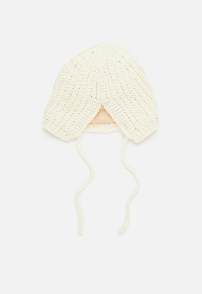 Pop Candy - Baby knit beanie - cream