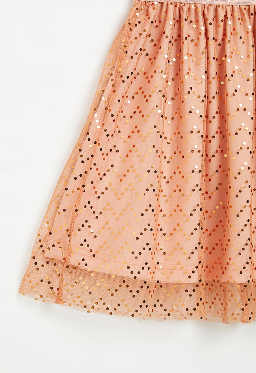 Superbalist - Sequin mesh skirt - blush