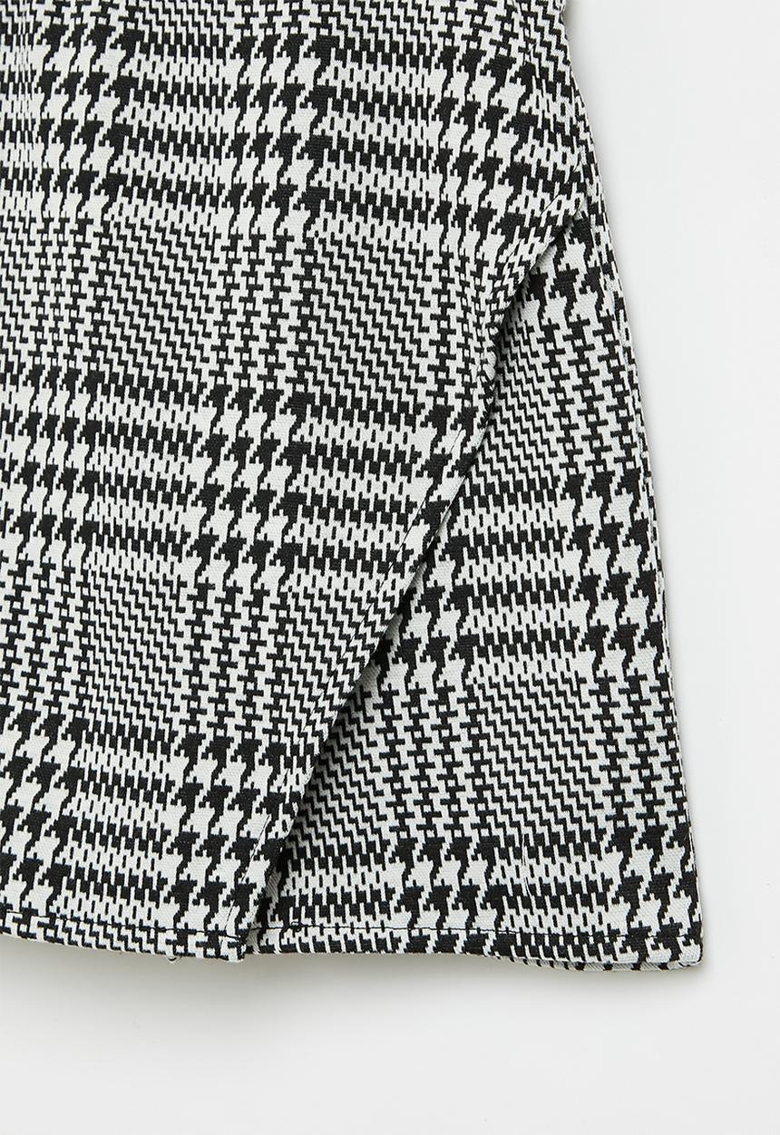 Superbalist - Check skort - black & white