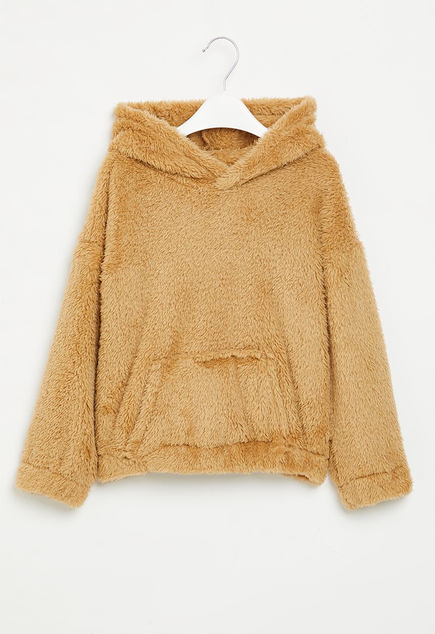 Superbalist - Teddy hoodie - brown