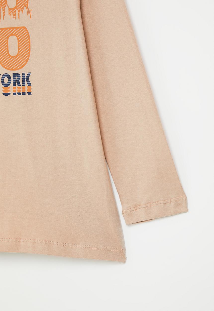 Superbalist - Boys graphic long sleeve tee - stone