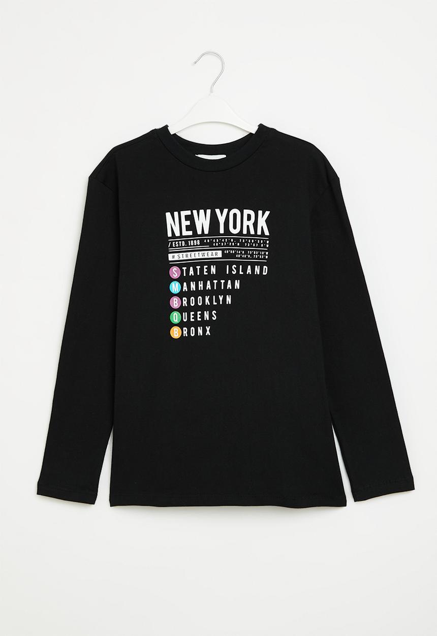 Superbalist - Boys graphic tee - black