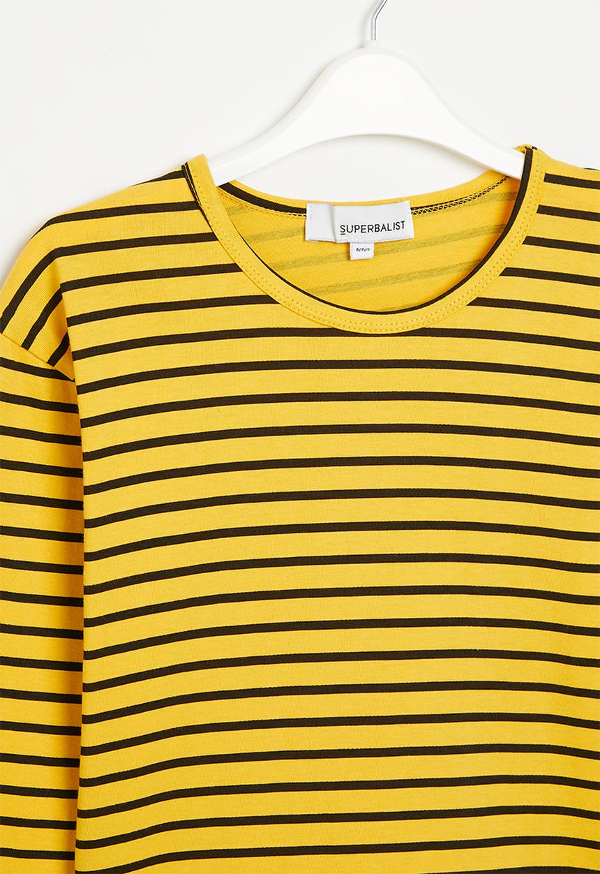 Superbalist - Girls stripe tee - mustard