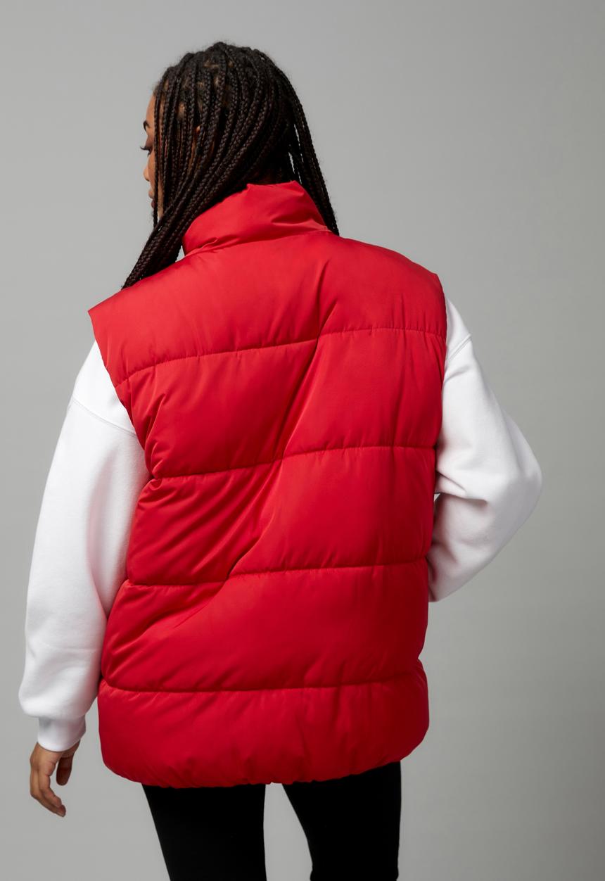 Factorie - Oversized puffer vest - barbados cherry