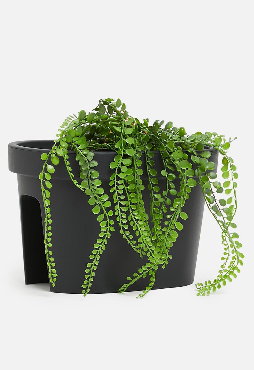 H&S - Bridge planter - charcoal