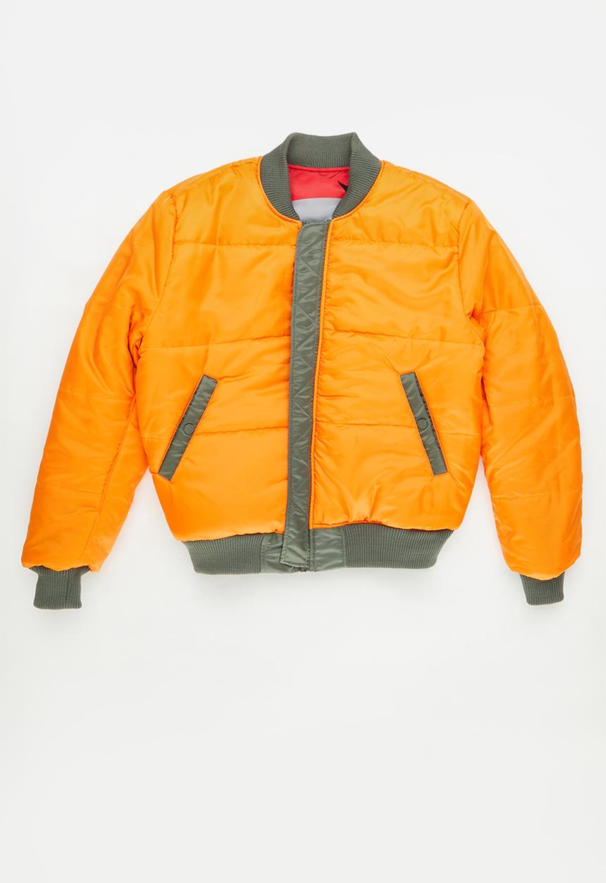 Alpha Industries - Ma-1 vf  fighter squad reversible back print - vintage green