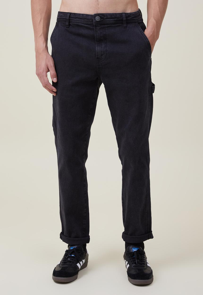 Cotton On - Relaxed tapered jean - worker black
