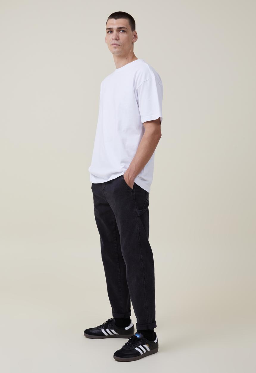 Cotton On - Relaxed tapered jean - worker black