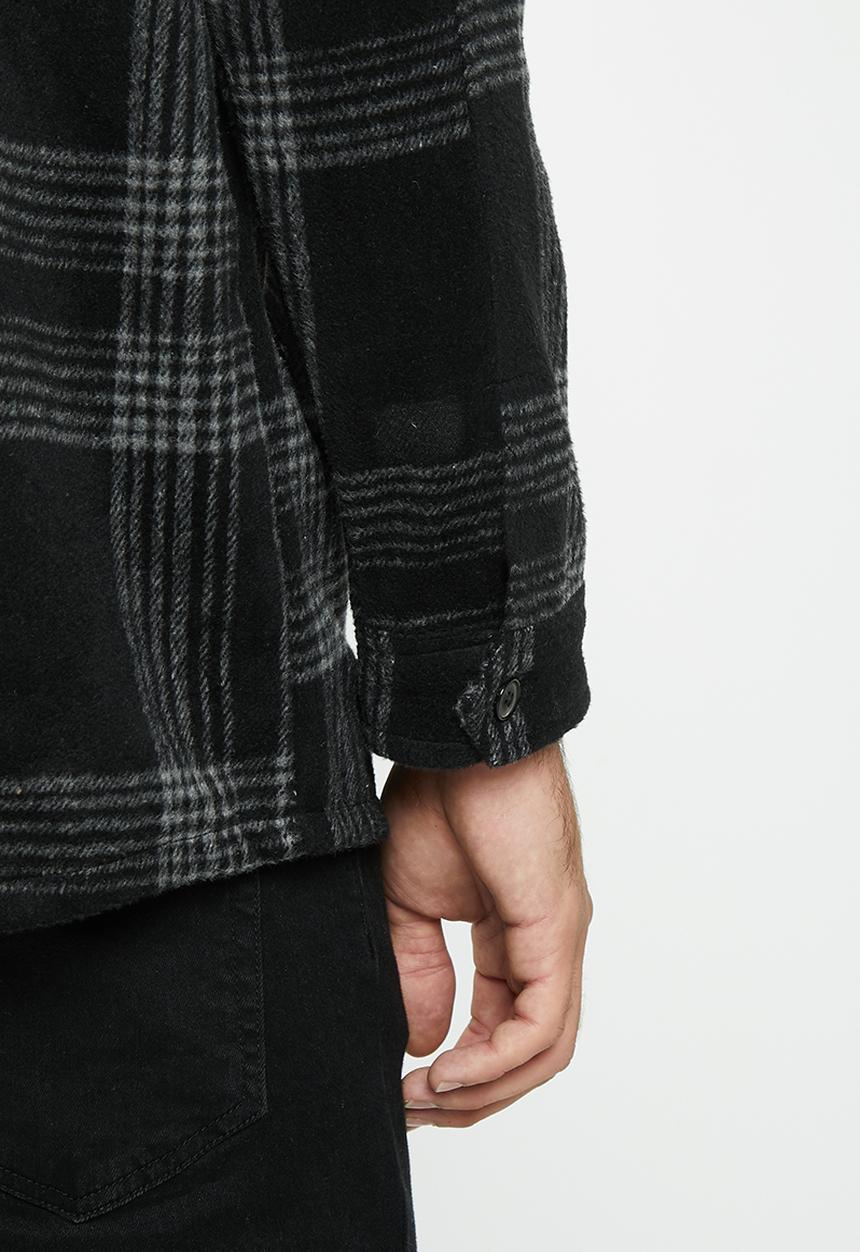 Brave Soul - Leakey shirt - jet black/grey