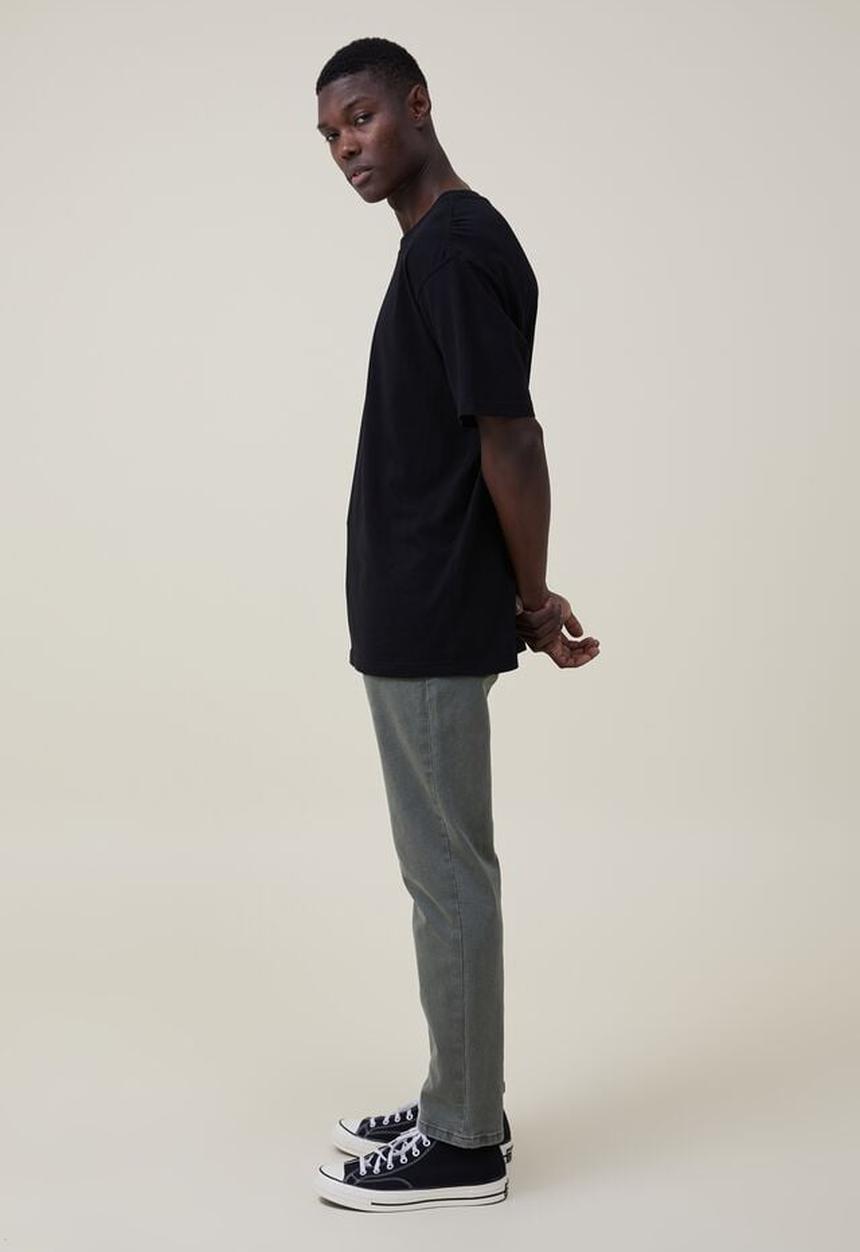 Cotton On - Slim straight jean - washed forest green