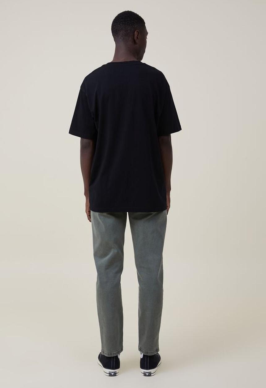 Cotton On - Slim straight jean - washed forest green