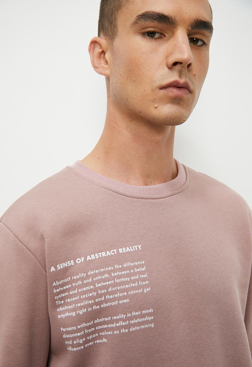 Superbalist - Fashion printed crew sweat top - dusty pink 