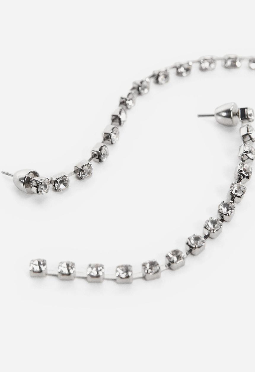MANGO - Earrings nanet - silver