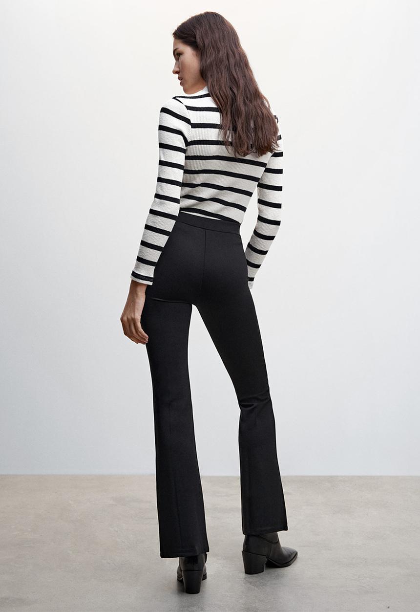 MANGO - Trousers pilma - black