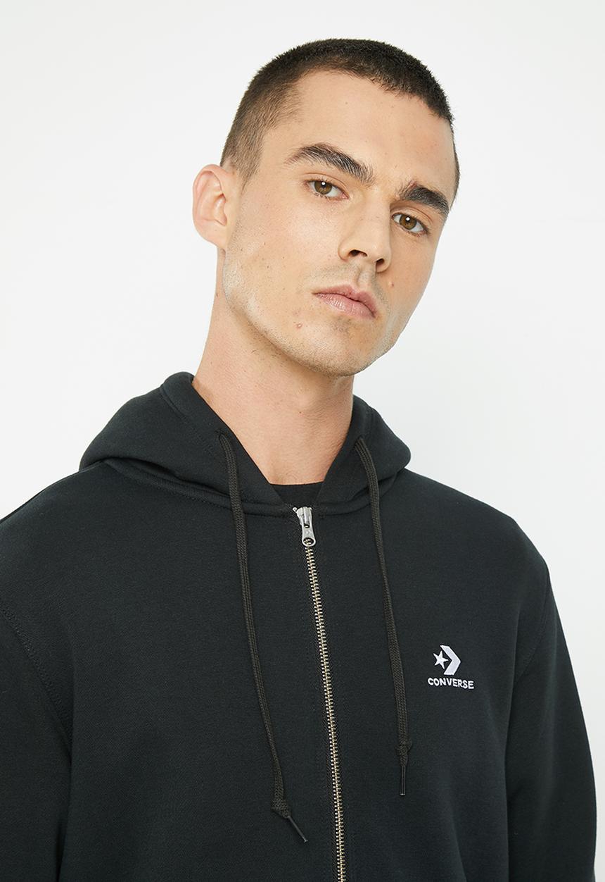 Converse - Converse star chevron hoodie - black