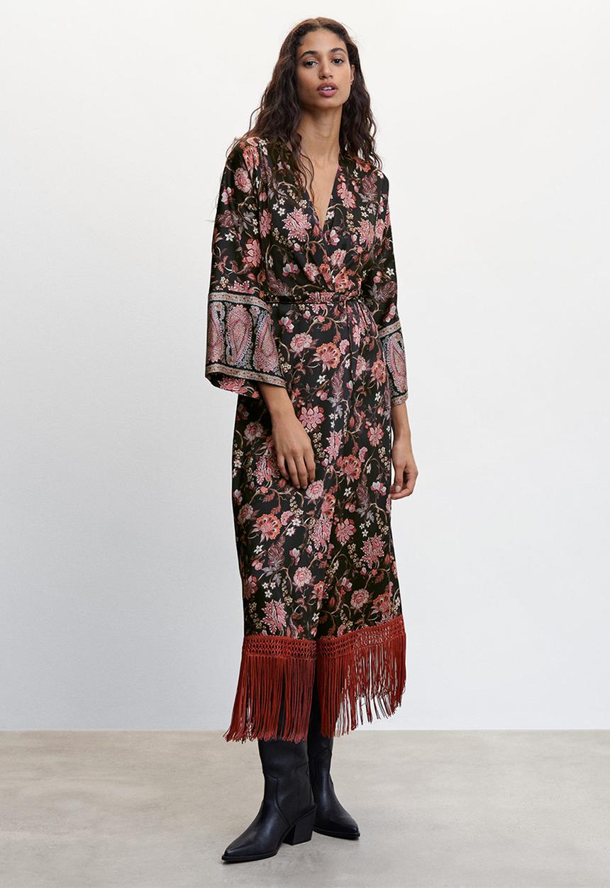 MANGO - Dress ubud - black