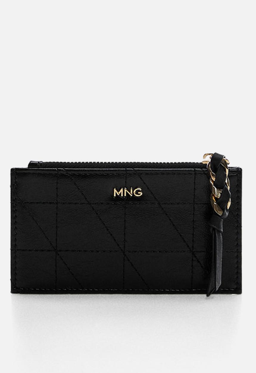 MANGO - Card holder blake - black