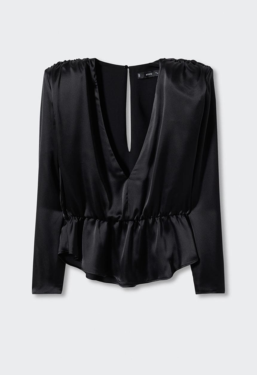 MANGO - Blouse tamara - black