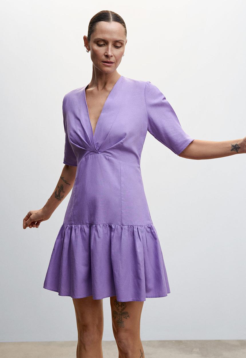MANGO - Dress nati-h - mid purple
