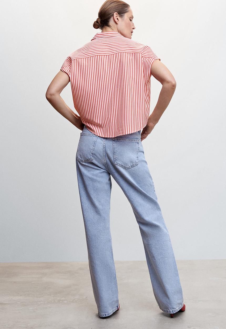 MANGO - Blouse rayamil-h - red