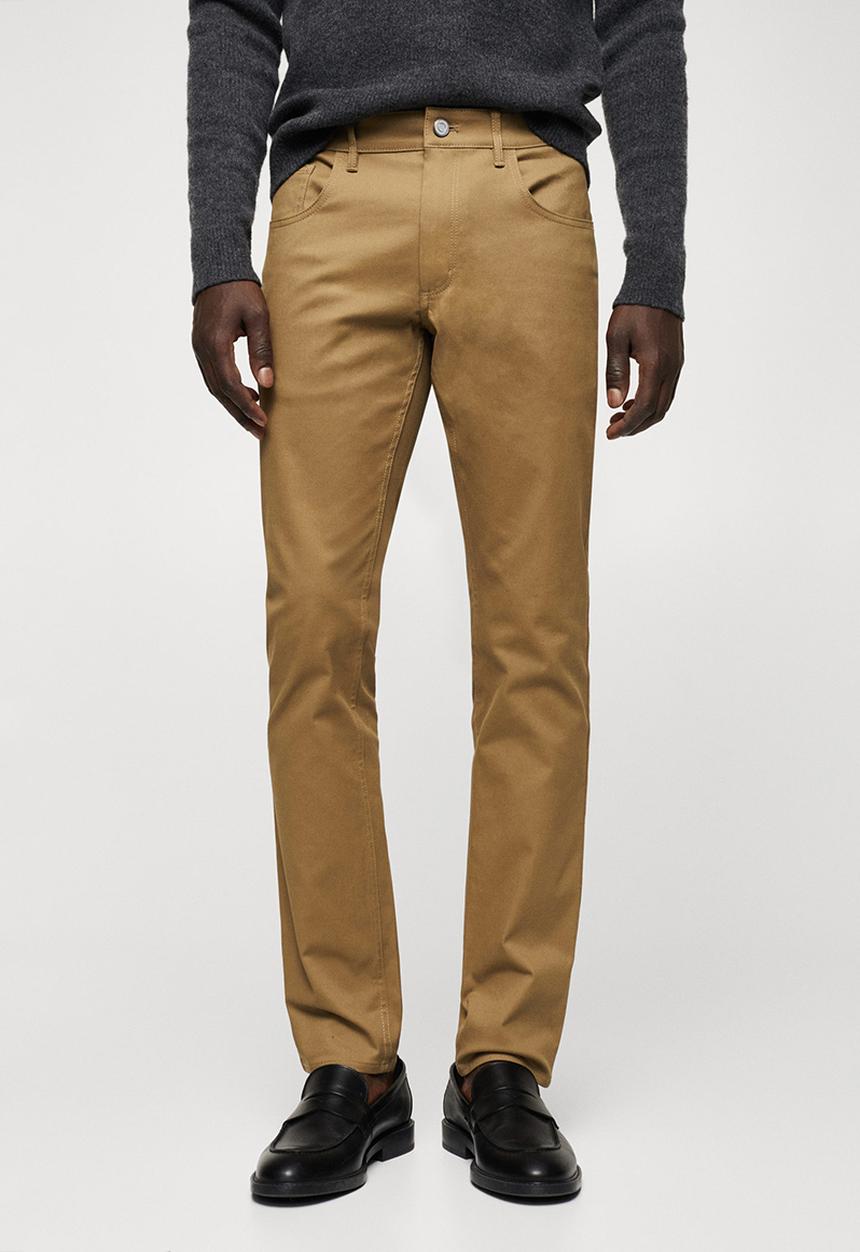 MANGO -  Trousers pisa - brown