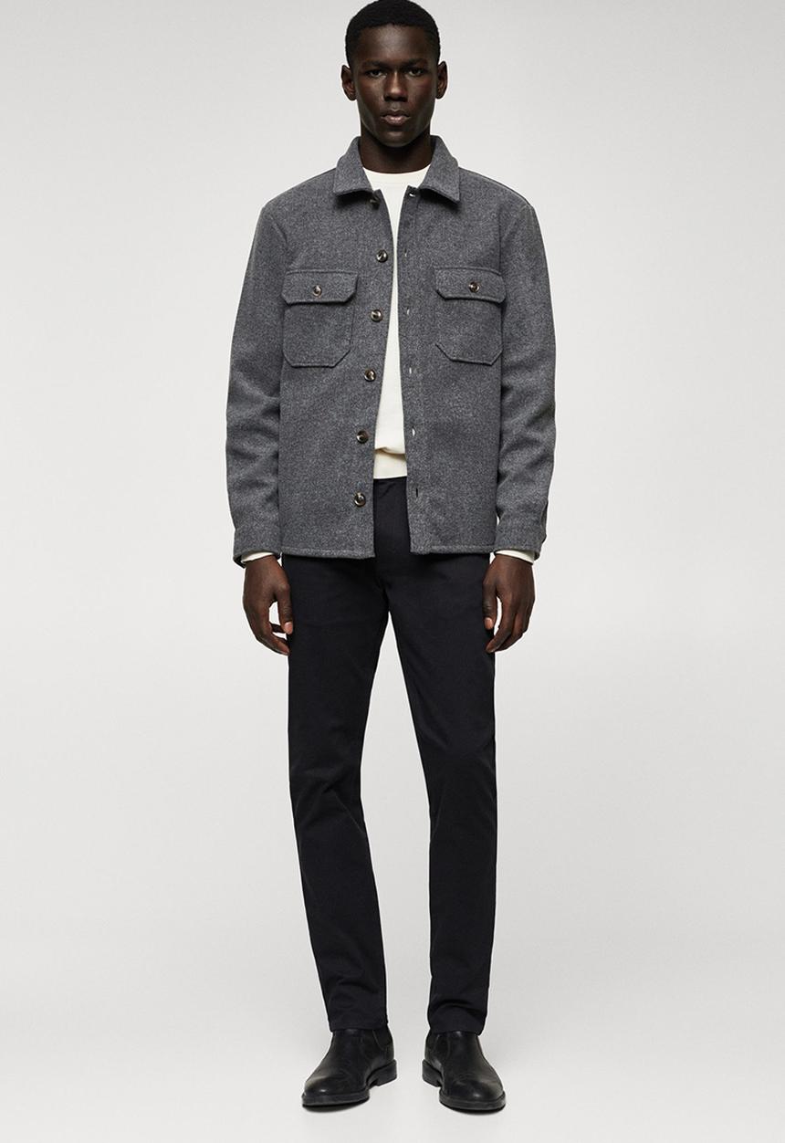 MANGO - Trousers pisa - navy