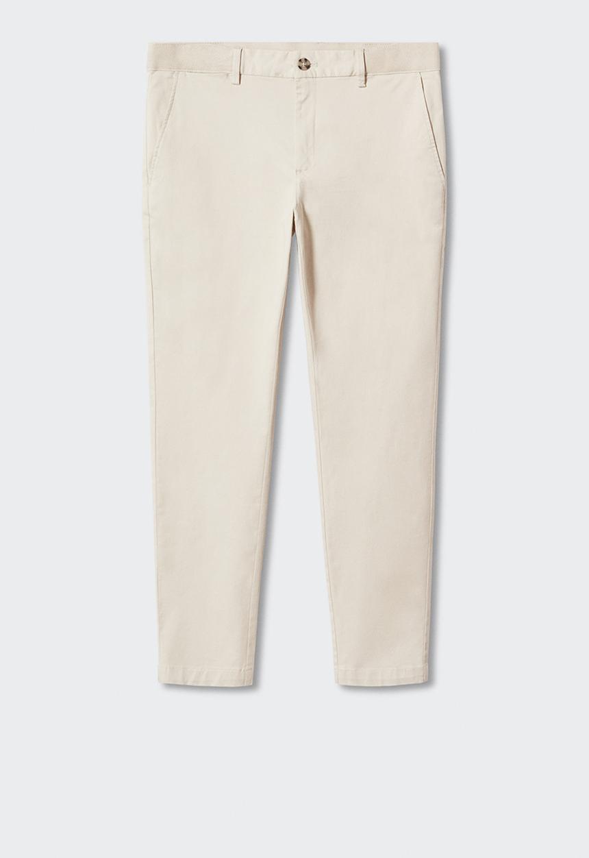 MANGO - Trousers prato - light pastel grey