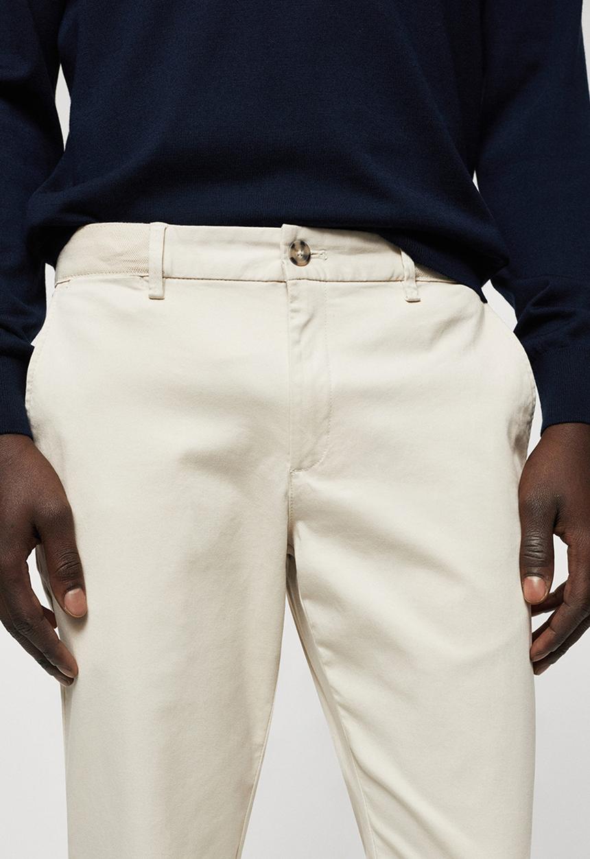 MANGO - Trousers prato - light pastel grey