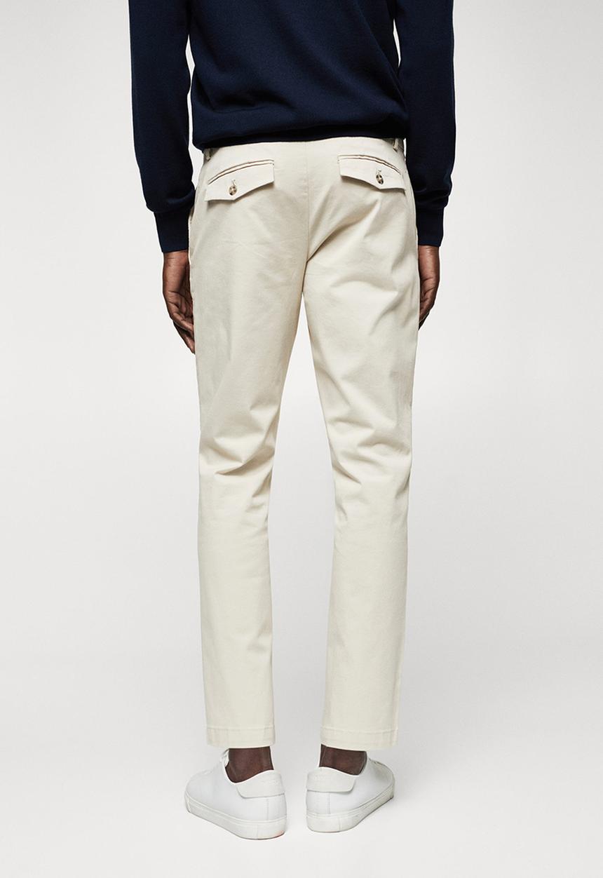 MANGO - Trousers prato - light pastel grey
